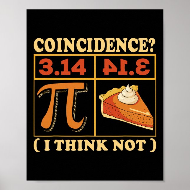 Pi 3.14 Pi Happy Pi Day Math Teacher Student  Poster (Front)