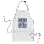 Pi 3.14 To Hundred Of Digits Adult Apron at Zazzle