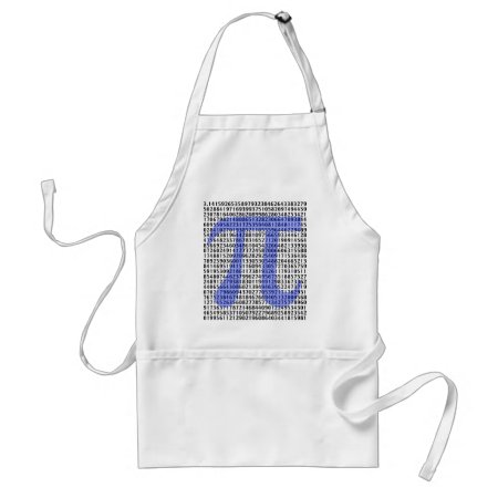 Pi 3.14 To Hundred Of Digits Adult Apron