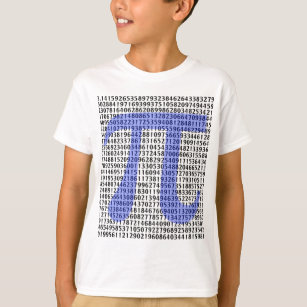 Pi 3.14 to Hundred of Digits T-Shirt