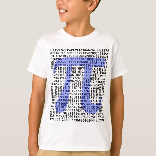 Pi 314 to Hundred of Digits T_Shirt