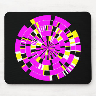 Pi Abstract 02 - On Black Mouse Pad