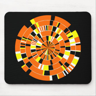 Pi Abstract 04 - On Black Mouse Pad