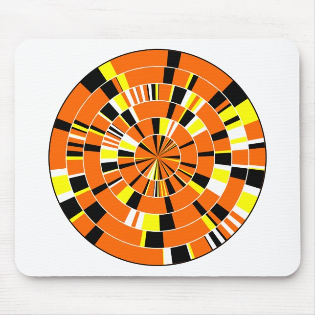 Pi Abstract 04 - On White Mouse Pad (Front)