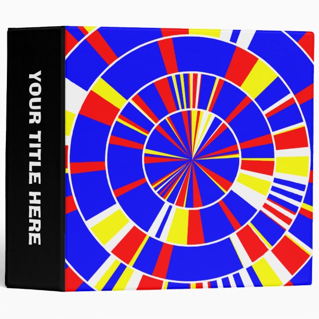 Pi Abstract 08 (2in) 3 Ring Binder (Front/Spine)