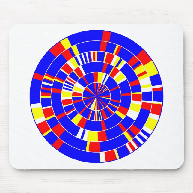 Pi Abstract 08 - On White Mouse Pad (Front)