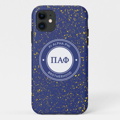 Pi Alpha Phi  Badge iPhone 11 Case