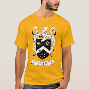 Pi Alpha Phi Fraternity Coat of Arms B&W T-Shirt