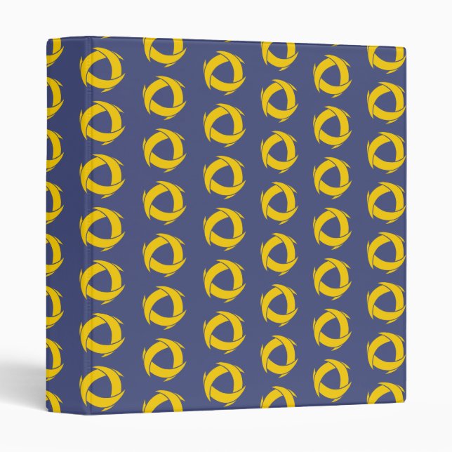 Pi Alpha Phi Fraternity Dynamic Circular Logo 3 Ring Binder (Front/Spine)