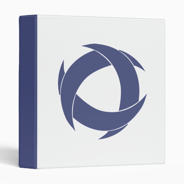 Pi Alpha Phi Fraternity Dynamic Circular Logo 3 Ring Binder (Front/Spine)