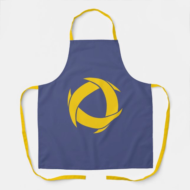 Pi Alpha Phi Fraternity Dynamic Circular Logo Apron (Front)