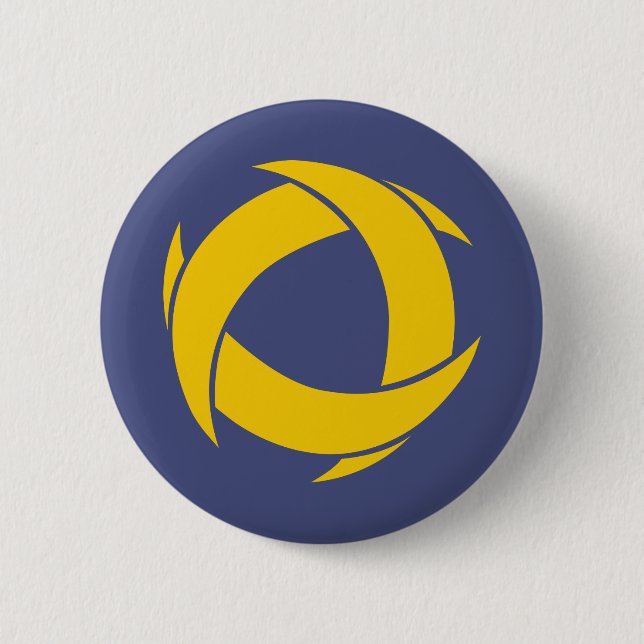 Pi Alpha Phi Fraternity Dynamic Circular Logo Button (Front)