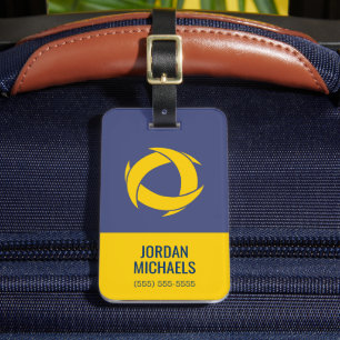 Pi Alpha Phi Fraternity Dynamic Circular Logo Luggage Tag