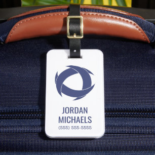 Pi Alpha Phi Fraternity Dynamic Circular Logo Luggage Tag