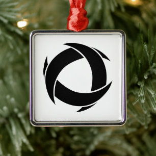 Pi Alpha Phi Fraternity Dynamic Circular Logo Metal Ornament