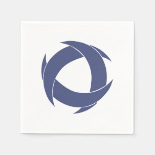 Pi Alpha Phi Fraternity Dynamic Circular Logo Napkins