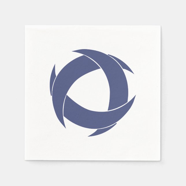 Pi Alpha Phi Fraternity Dynamic Circular Logo Napkins (Front)