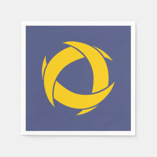 Pi Alpha Phi Fraternity Dynamic Circular Logo Napkins