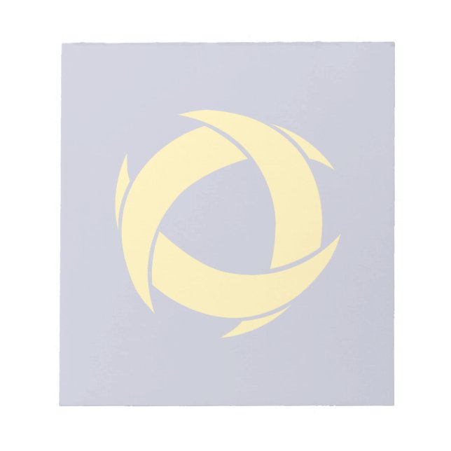 Pi Alpha Phi Fraternity Dynamic Circular Logo Notepad (Front)