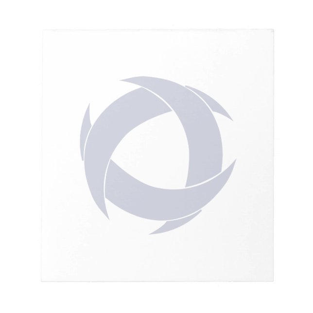 Pi Alpha Phi Fraternity Dynamic Circular Logo Notepad (Front)