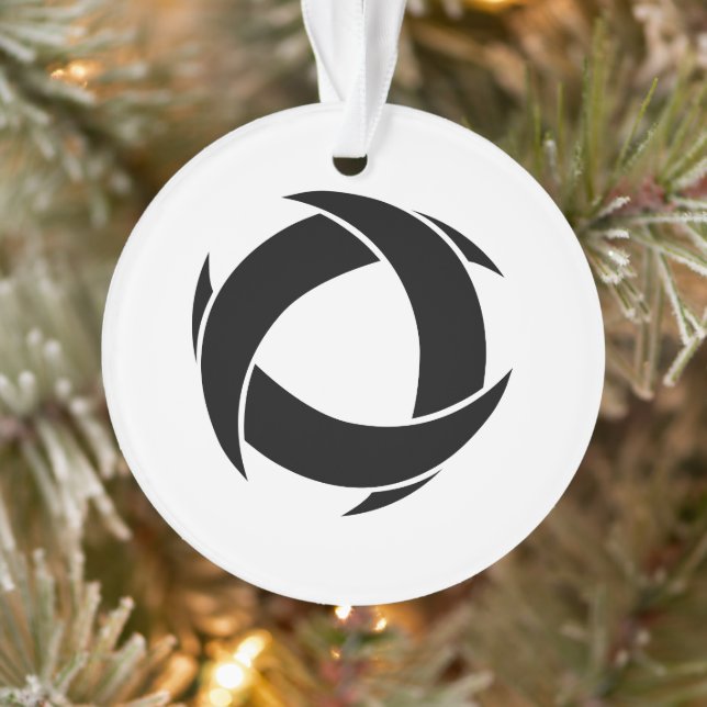 Pi Alpha Phi Fraternity Dynamic Circular Logo Ornament (Tree)
