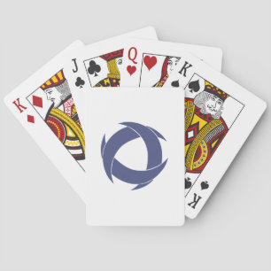 Pi Alpha Phi Fraternity Dynamic Circular Logo Poker Cards