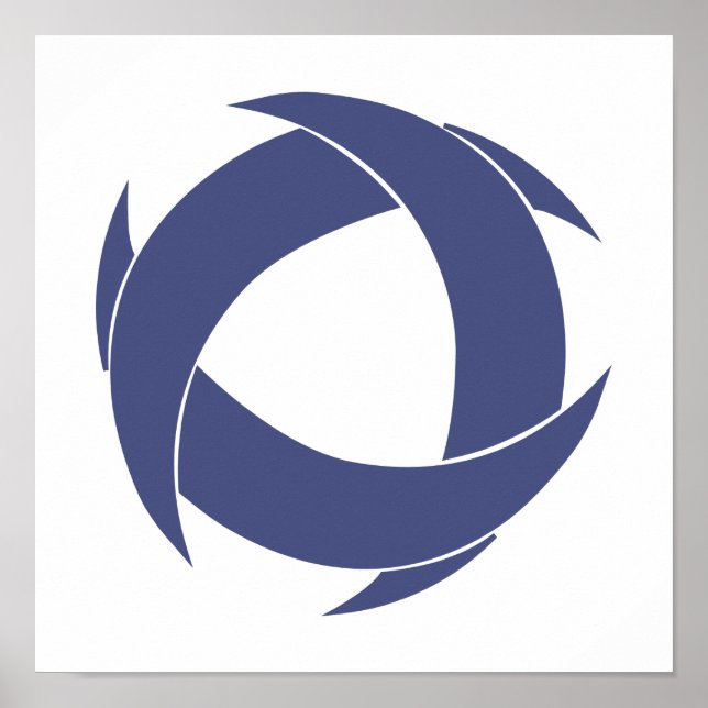 Pi Alpha Phi Fraternity Dynamic Circular Logo Poster (Front)