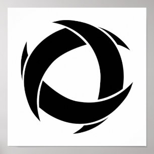 Pi Alpha Phi Fraternity Dynamic Circular Logo Poster