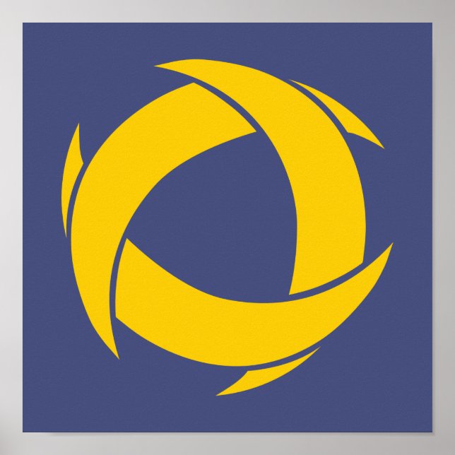 Pi Alpha Phi Fraternity Dynamic Circular Logo Poster (Front)