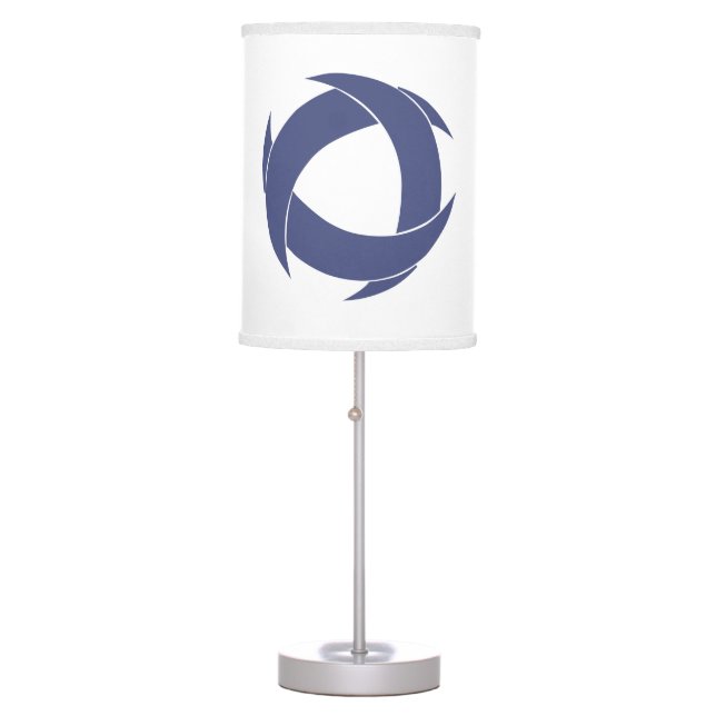 Pi Alpha Phi Fraternity Dynamic Circular Logo Table Lamp (Front)