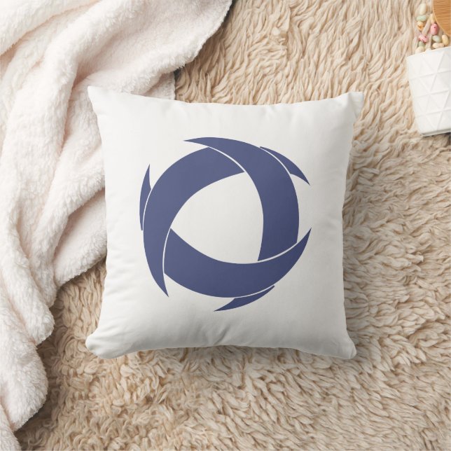 Pi Alpha Phi Fraternity Dynamic Circular Logo Throw Pillow (Blanket)