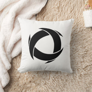 Pi Alpha Phi Fraternity Dynamic Circular Logo Throw Pillow