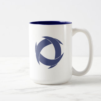 Pi Alpha Phi Fraternity Dynamic Circular Logo Two-Tone Coffee Mug