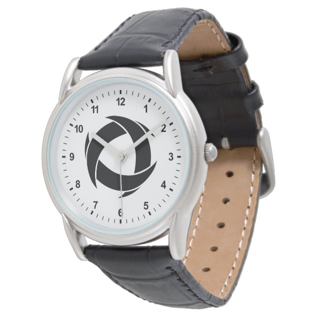 Pi Alpha Phi Fraternity Dynamic Circular Logo Watch (Angled)