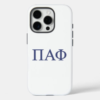 Pi Alpha Phi Fraternity Greek Letters Logo iPhone 16 Pro Case