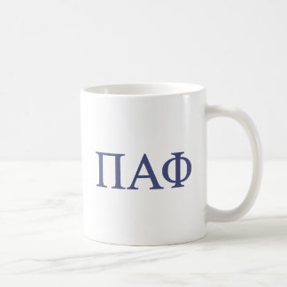 Pi Alpha Phi Fraternity Greek Letters Logo Coffee Mug