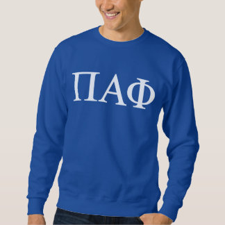 Pi Alpha Phi Fraternity Greek Letters Logo Sweatshirt