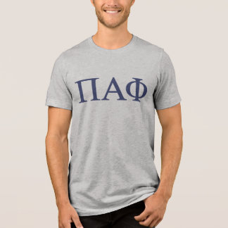 Pi Alpha Phi Fraternity Greek Letters Logo Tri-Blend Shirt