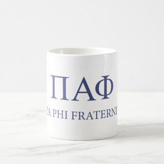 Pi Alpha Phi Fraternity Greek Letters & Wordmark Coffee Mug