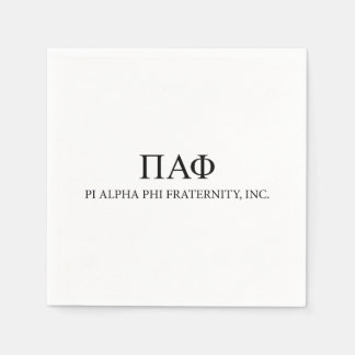 Pi Alpha Phi Fraternity Greek Letters & Wordmark Napkins