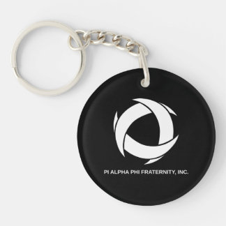 Pi Alpha Phi Fraternity Logo with Full Name Keychain