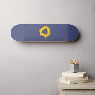 Pi Alpha Phi Fraternity Logo with Full Name Skateboard