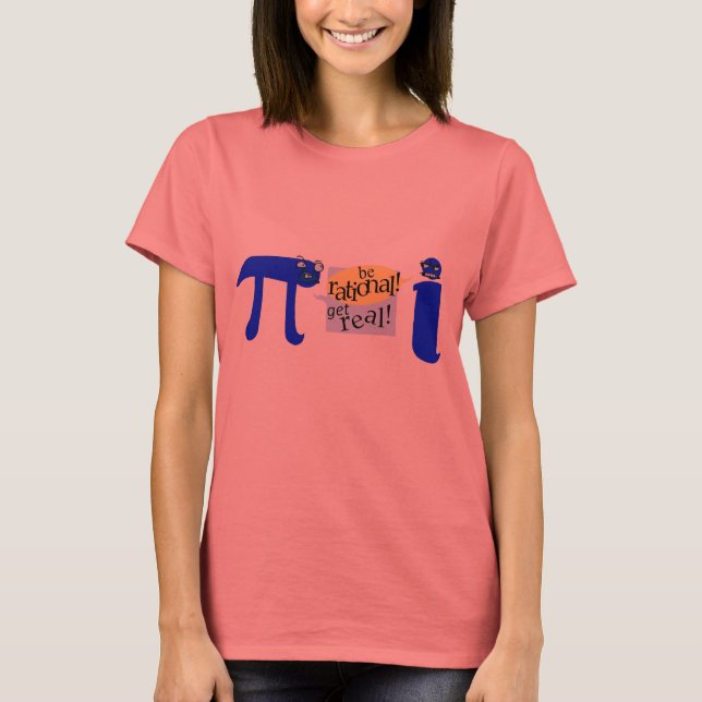 Pi and Imaginary Number Throw Down T-Shirt (Front)
