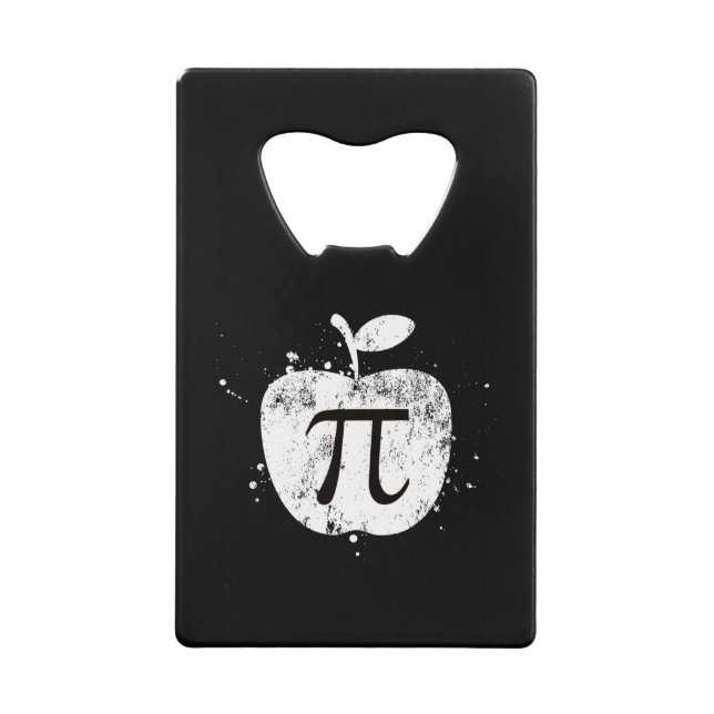 Pi  Apple Pie Funny Credit Card Bottle Opener (Front)