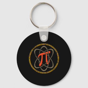 Pi Atom - Pi Day And Math Lover Gift Keychain