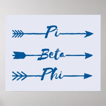 Pi Beta Phi Arrows Poster by pibetaphi at Zazzle