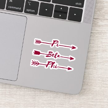 Pi Beta Phi Arrows Sticker by pibetaphi at Zazzle