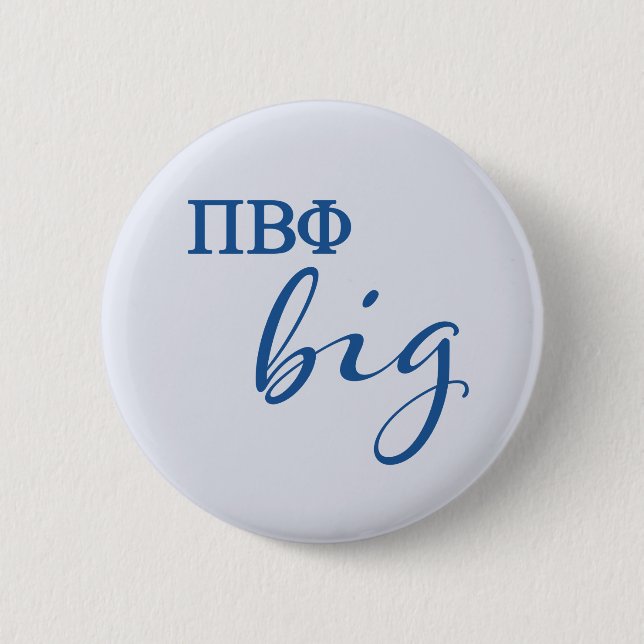 Pi Beta Phi Big Script Button (Front)
