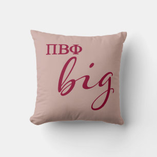 Pi Beta Phi Big Script Throw Pillow