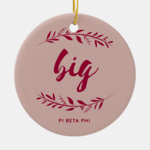 Pi Beta Phi Big Wreath Ceramic Ornament